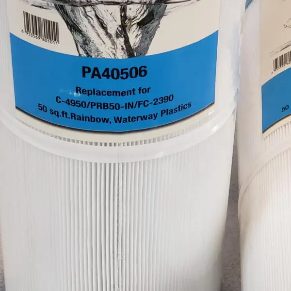 A stack of filters for the pool.