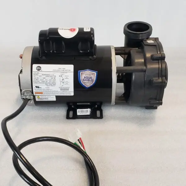 A pump that is sitting on the ground.