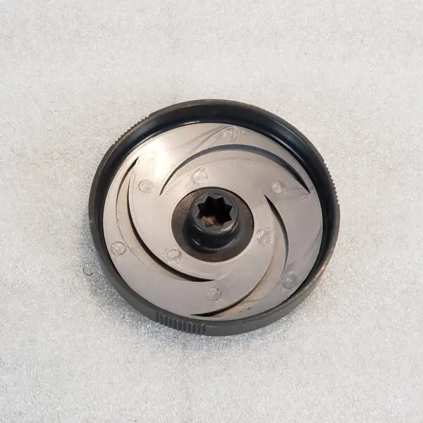 A close up of the bottom part of a water pump