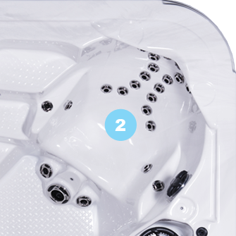 A close up of the top part of a hot tub