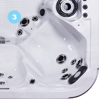 A close up of the top part of a hot tub