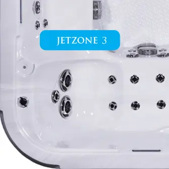 A close up of the jets in a jacuzzi