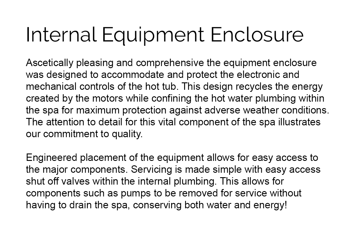 A page from the manual for an electrical equipment enclosure.